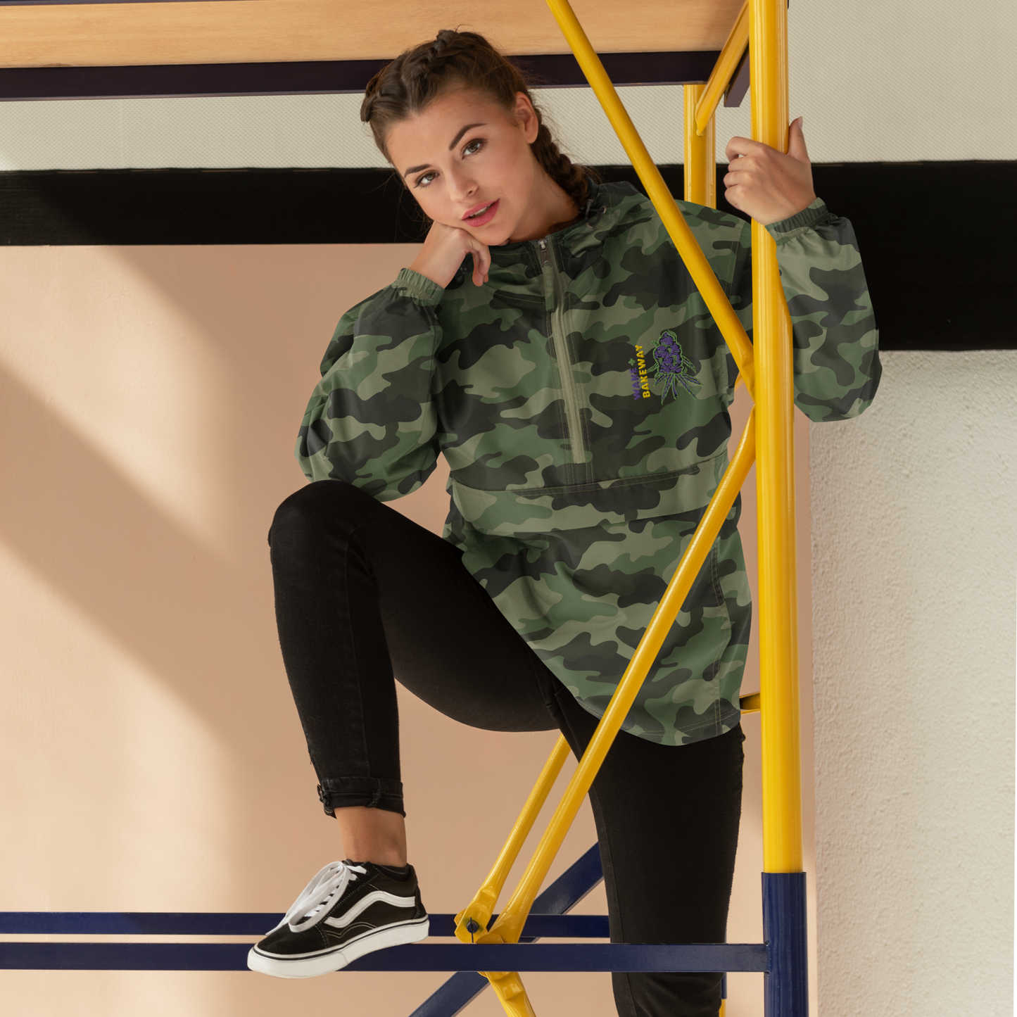 Army of Purple Haze Embroidered Champion Packable Jacket