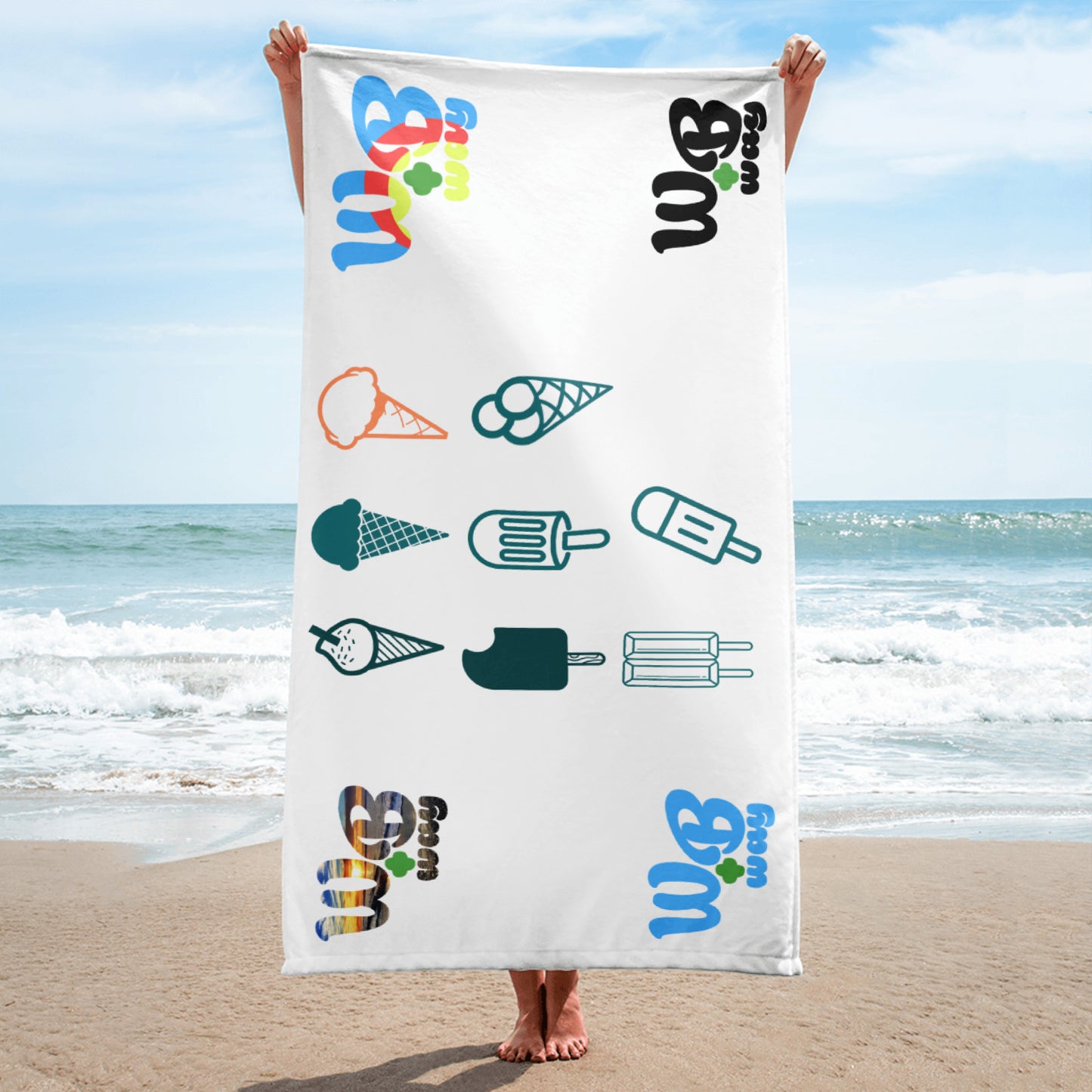 WB Pop Cycle Beach Towel