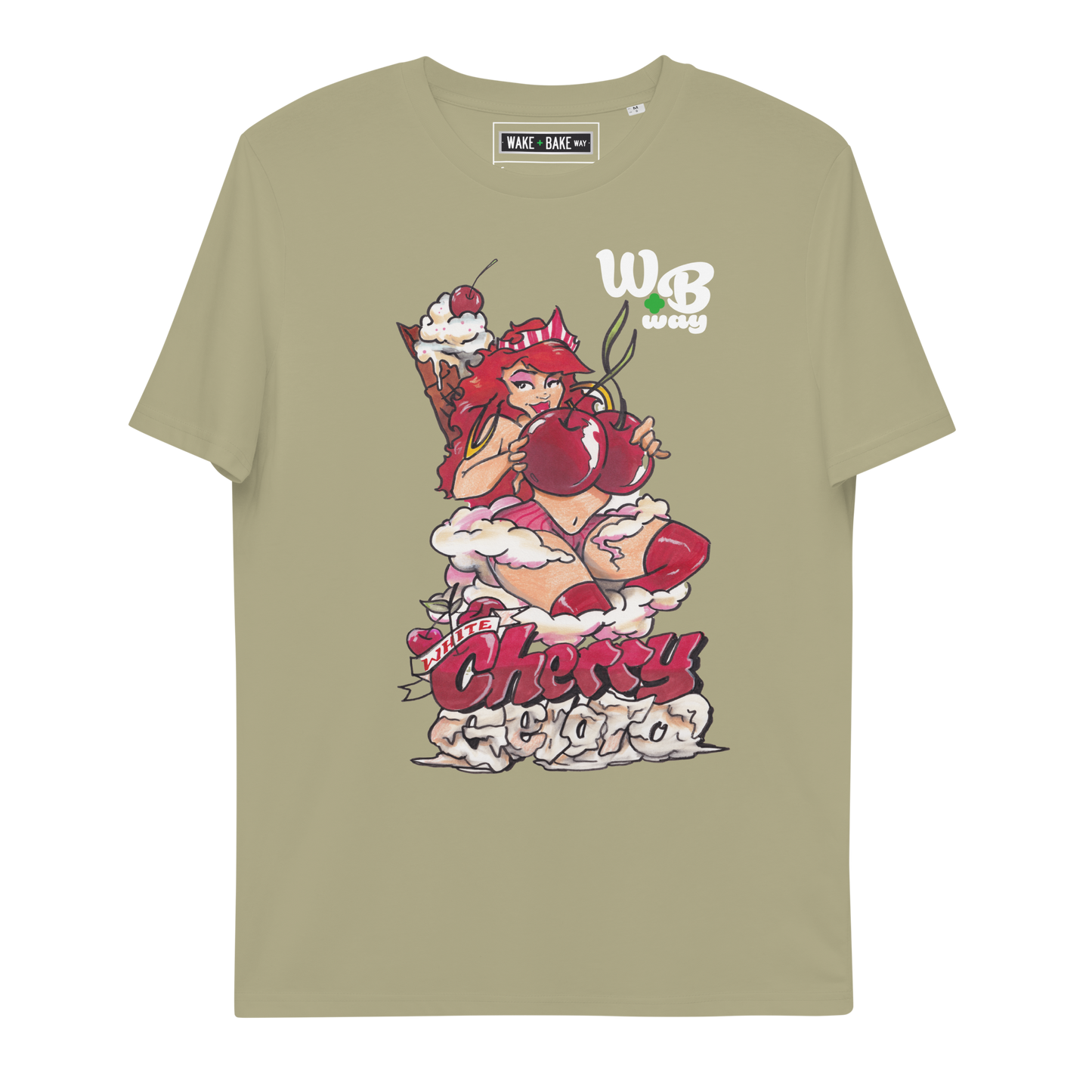 White Cherry Gelato Unisex organic cotton T-Shirt