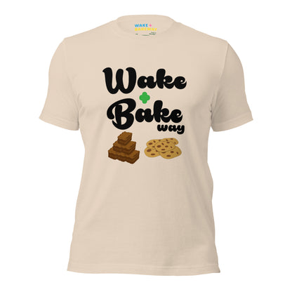 WAKE + BAKE WAY OG LOGO T-SHIRT SUN COLORS